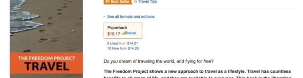 Travel hacking and lifestyle book “The Freedom Project: Travel”  becomes #1 international best seller